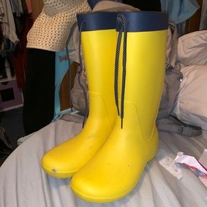 Yellow Croc Rainboots